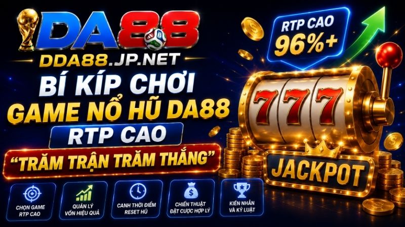 Bí Kíp Chơi Game Nổ Hũ DA88 RTP Cao "Trăm Trận Trăm Thắng"