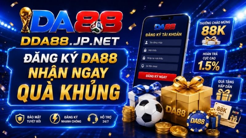 Đăng Ký DA88 Nhận Ngay Quà Khủng BÙng Nổ Ưu Đãi