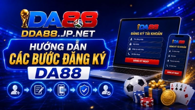 Hướng Dẫn Các Bước Đăng Ký DA88 Chi Tiết Bằng Hình Ảnh/Thao Tác