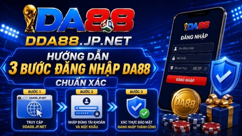 Hướng Dẫn 3 Bước Đăng Nhập DA88 Chuẩn Xác Và Nhanh Chóng