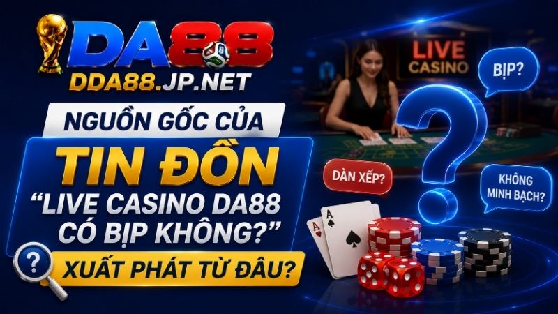 Nguồn Gốc Của Tin Đồn "Live Casino DA88 Có Bịp Không?" Xuất Phát Từ Đâu?