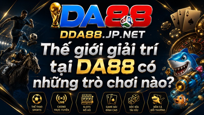 Thế giới giải trí tại DA88 có những trò chơi nào?